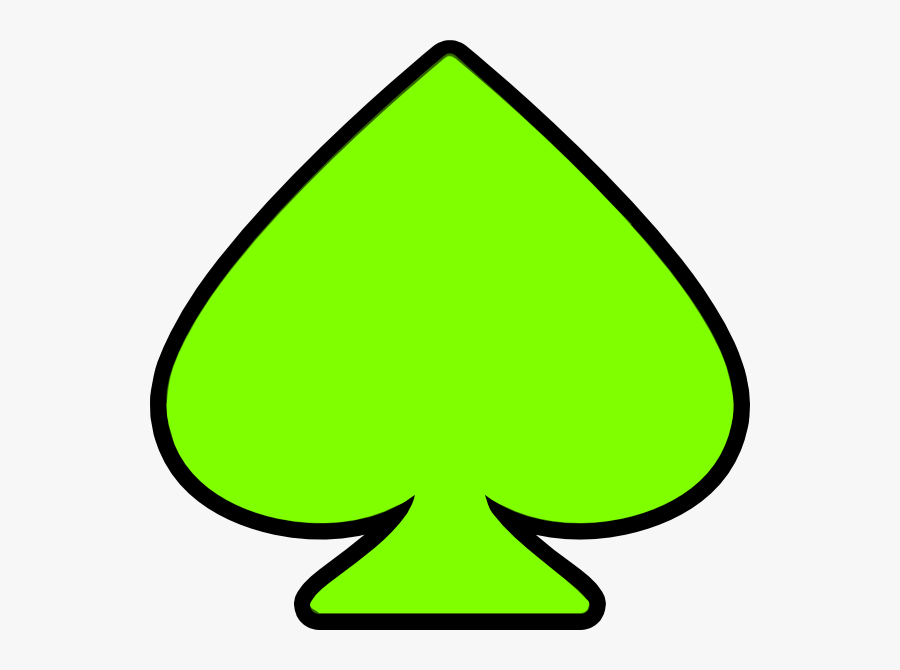 Green Spades Cards, Transparent Clipart