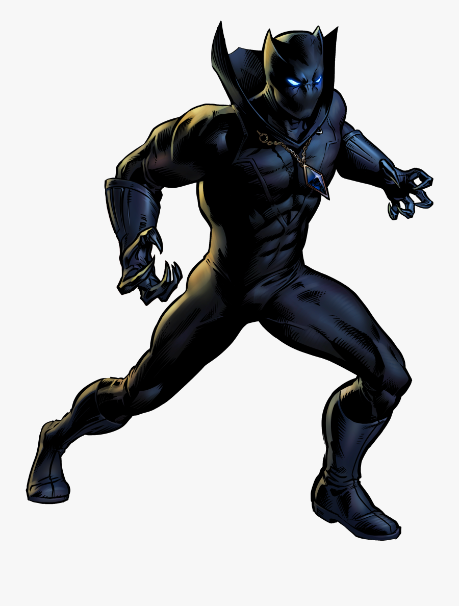 Superhero Panther Character Fictional Book Black Comic - Marvel Black Panther Superhero, Transparent Clipart