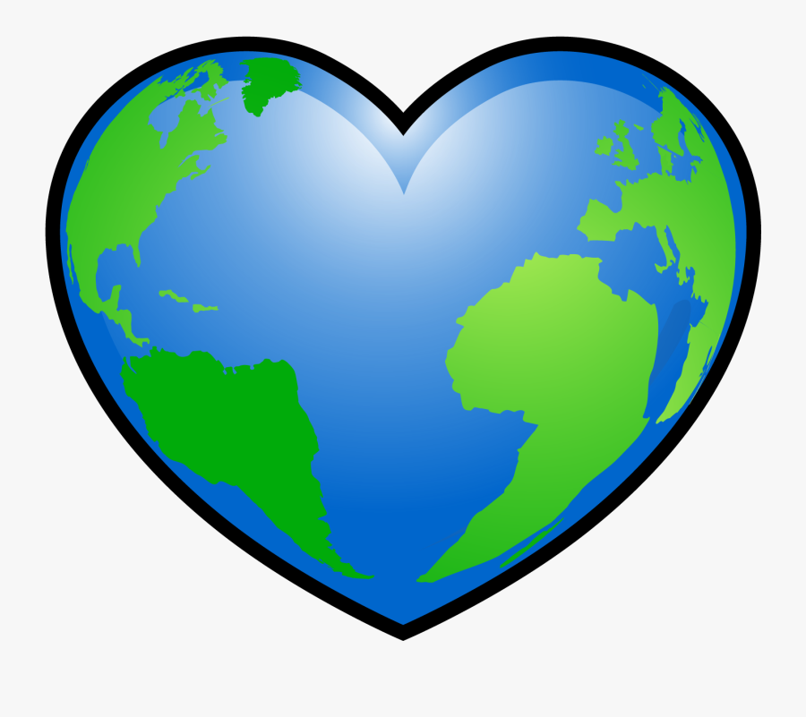 The Earth Your Source - Heart Bigger Than Earth, Transparent Clipart