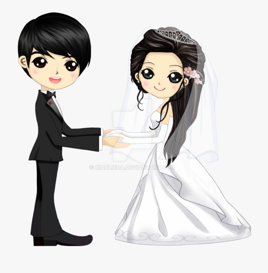 Monmon"s Wedding Chibi By Xianlieda - Wedding Chibi Png, Transparent Clipart