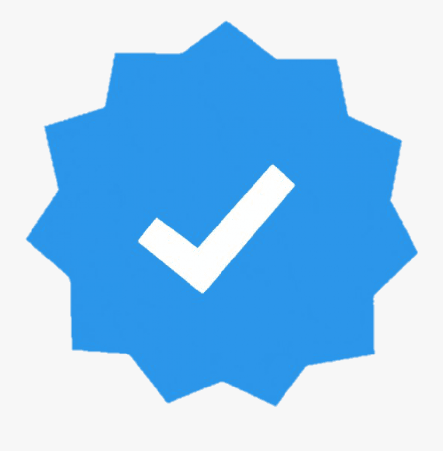 Clip Art Blue Check On Instagram - Instagram Blue Tick Png, Transparent Clipart