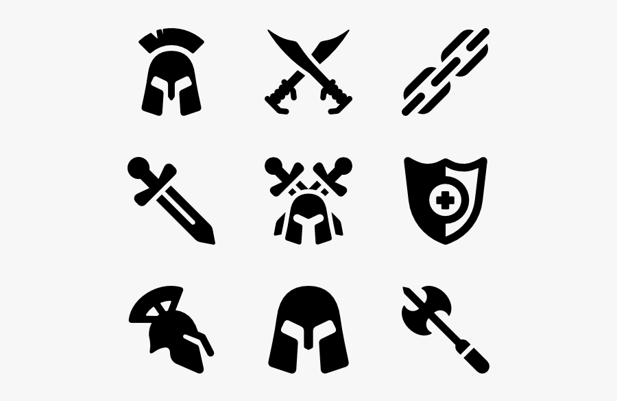 Spartan - Fight Icon, Transparent Clipart