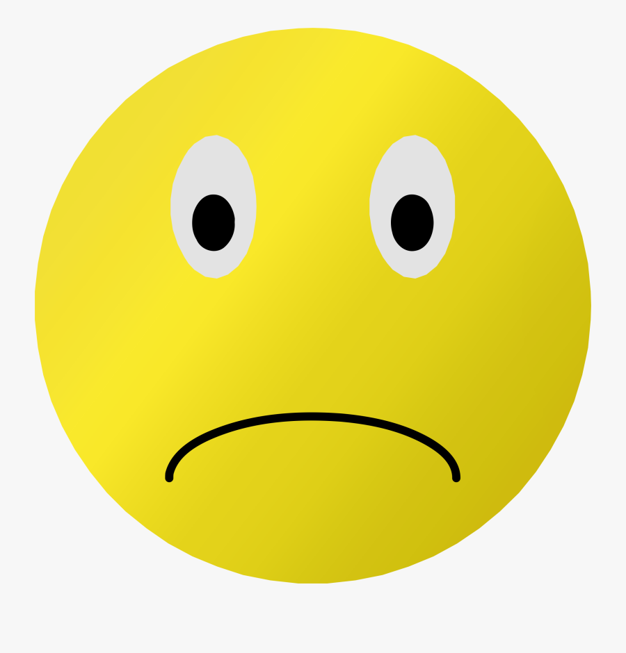 Emoticon Smiley Frown Computer Icons - Clip Art Sad Smiley Face, Transparent Clipart