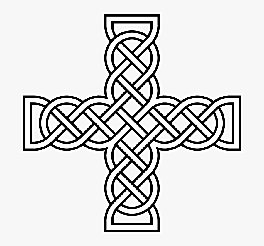 Cross Clipart Svg - Celtic Cross Pattern, Transparent Clipart