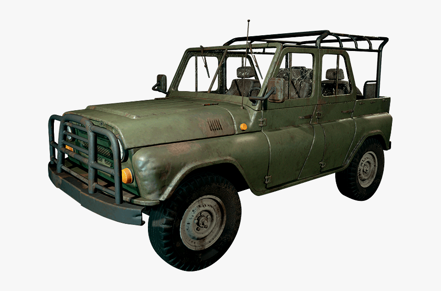 Transparent Man Pushing Car Clipart - Pubg Car Png, Transparent Clipart