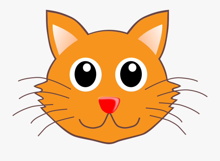 Feline Clipart Cat Face - Clip Art Cat Head, Transparent Clipart