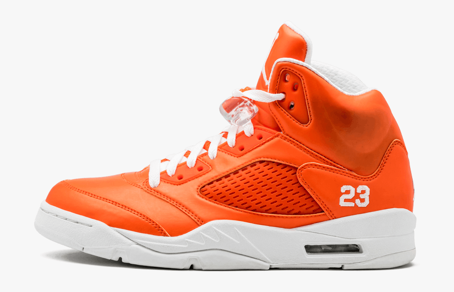 Air Jordan 5 Rainbow Orange White - Jordan 5 Retro Orange, Transparent Clipart