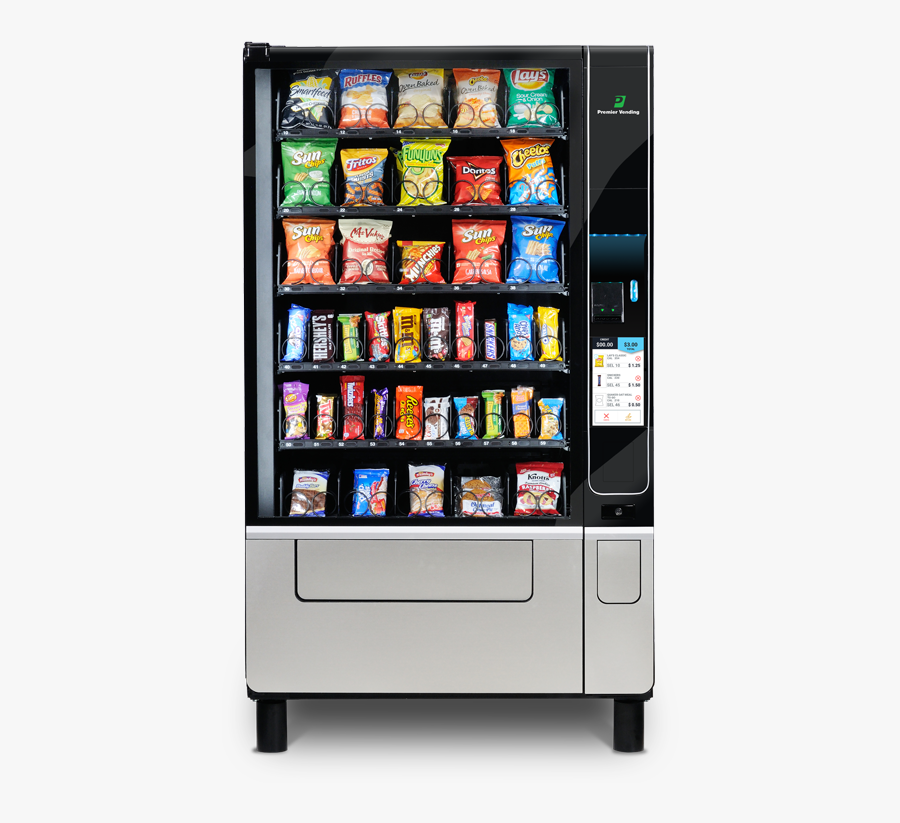 Drink Machine Cliparts - Candy Vending Machine Snacks, Transparent Clipart