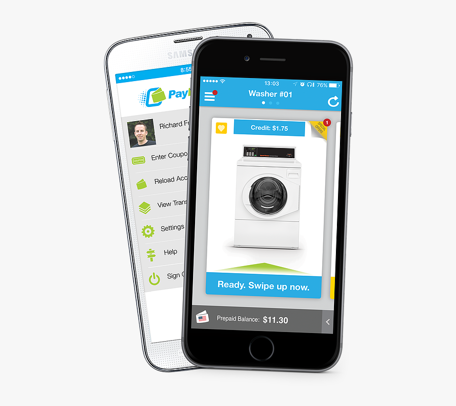 Laundry On Screen - Payrange Mobile App, Transparent Clipart
