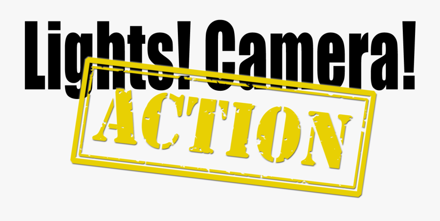 Hollywood Clipart Lights Camera Action - Lights Camera Action Png, Transparent Clipart