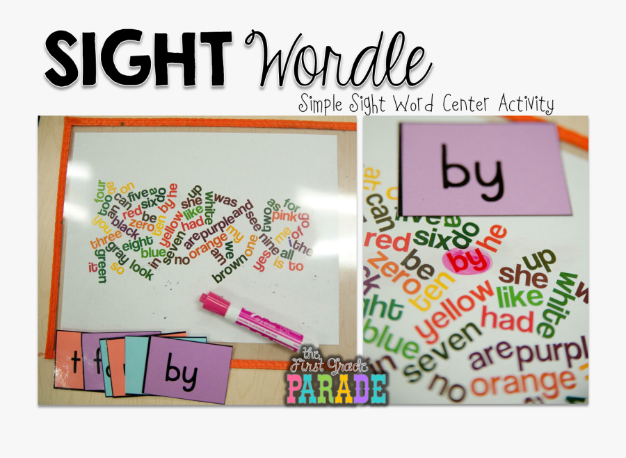 Sight Words Center, Transparent Clipart