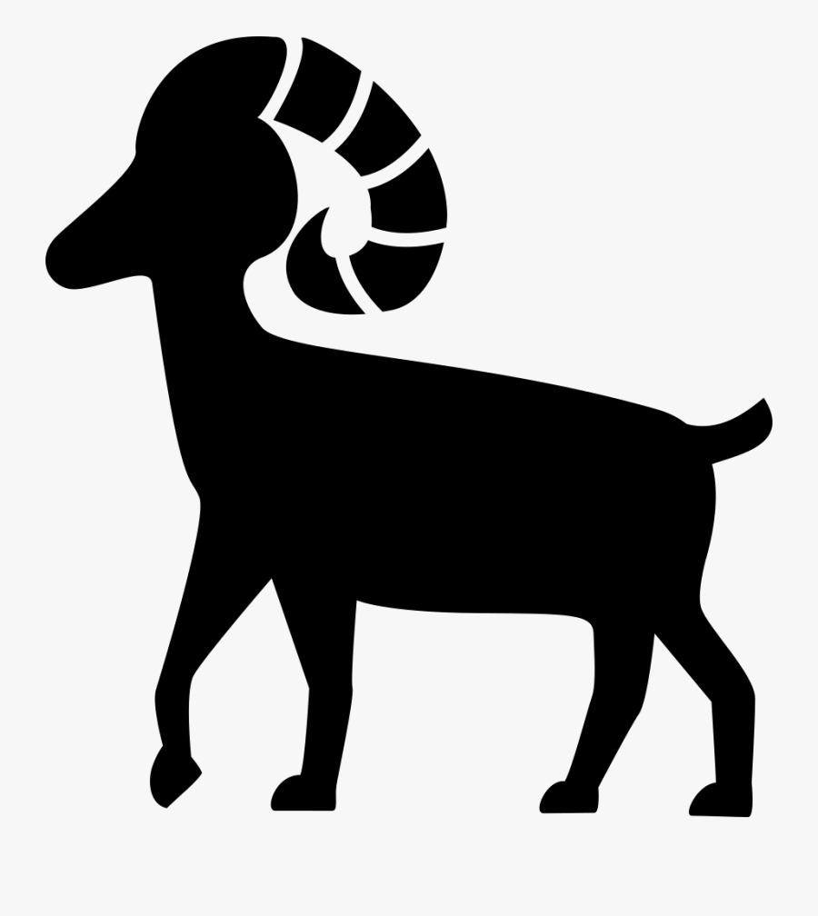 Transparent Ram Head Clipart - Aries Icone, Transparent Clipart