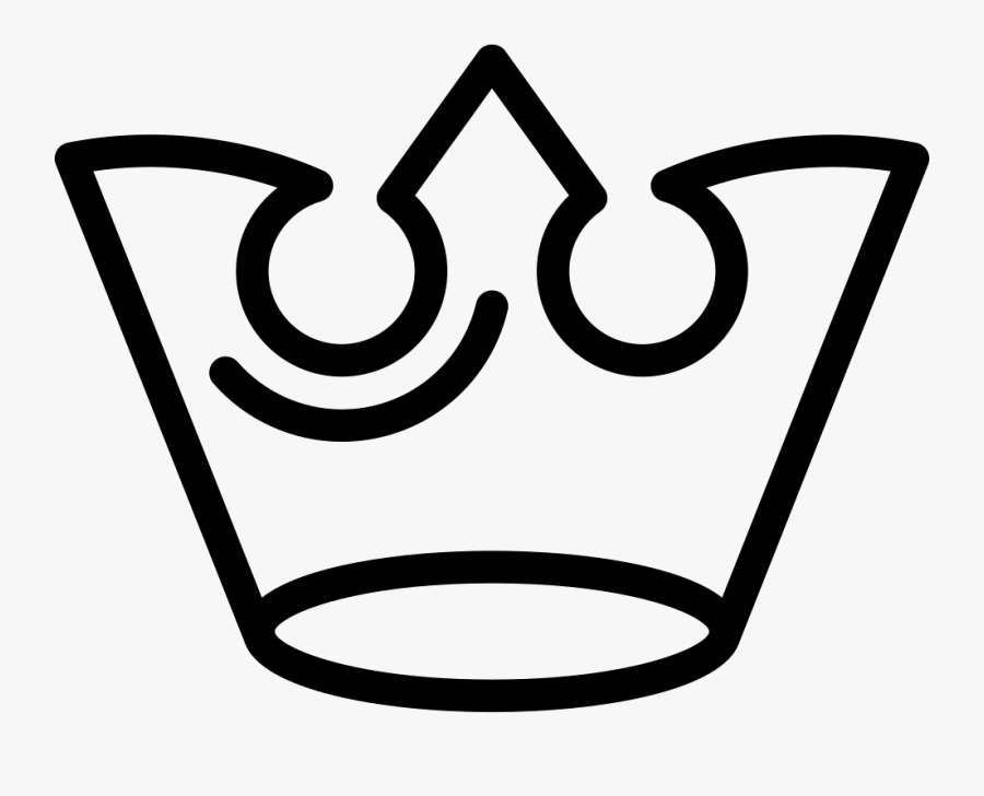 Design Svg Elegant - King Crown Outline Png, Transparent Clipart