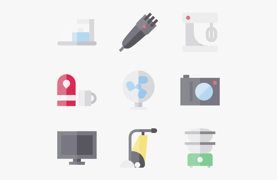 Appliance Icons Free Vector - Graphic Design, Transparent Clipart