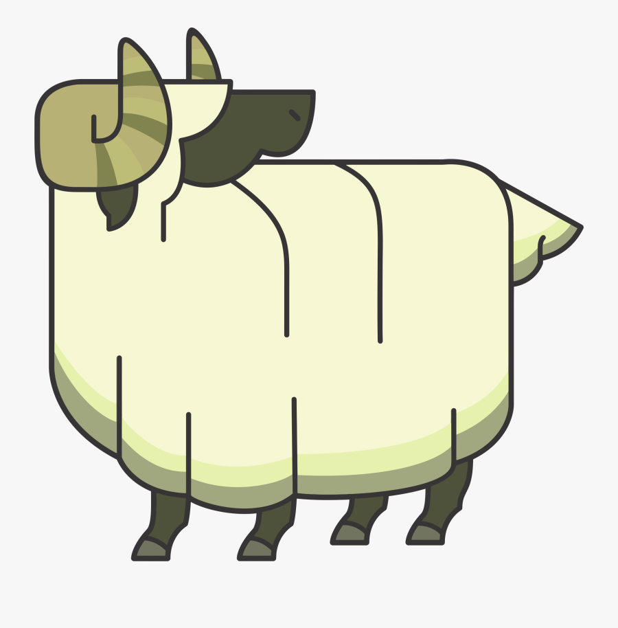 Clipart Sheep Ram - Cartoon Ram Png, Transparent Clipart