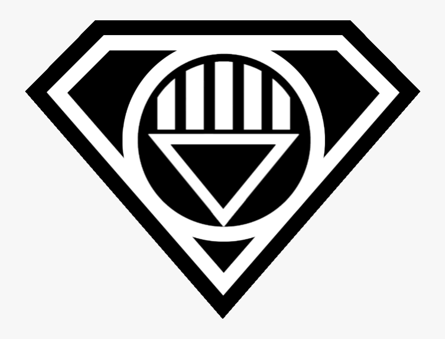 Black Lantern Superman By Kalel7 - Superman White Lantern Logo, Transparent Clipart