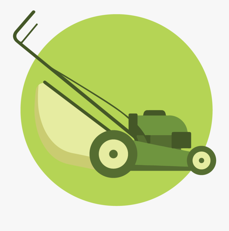 Transparent Lawn Mower Clip Art - Landscaping Lawn Mowing Icon, Transparent Clipart
