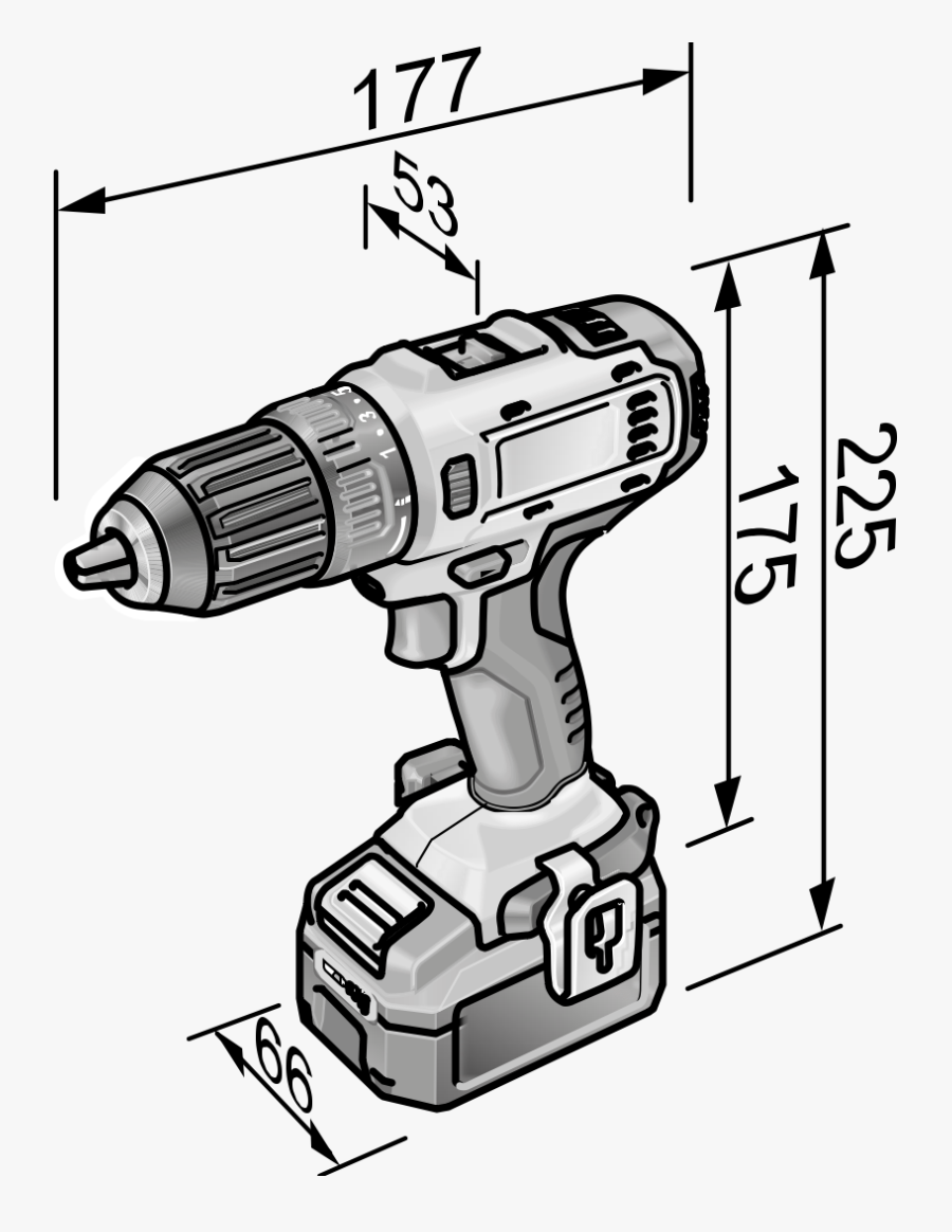 Product Drawing Dd 2g - Drill, Transparent Clipart