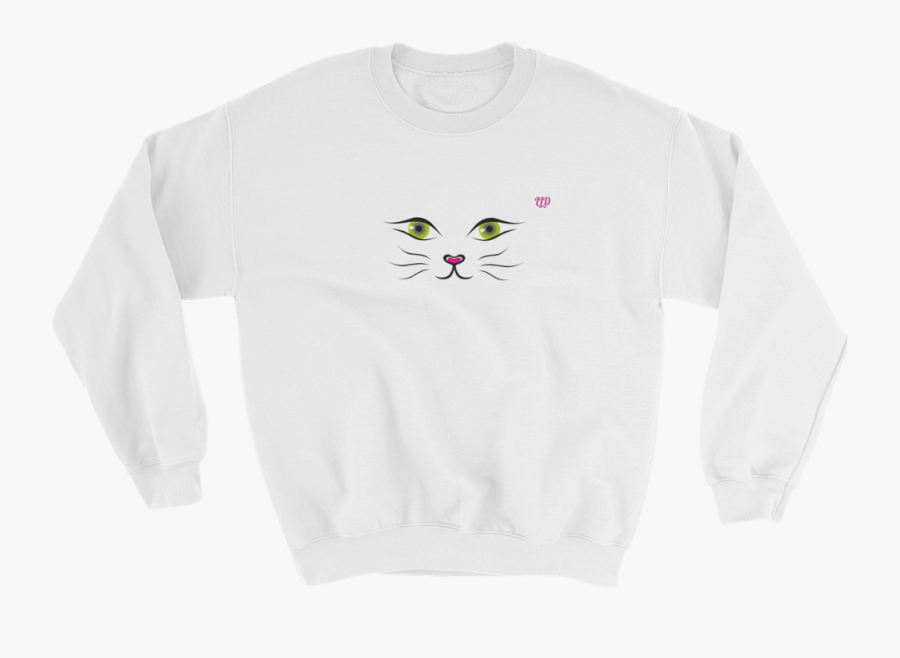 Cat Face Sweatshirt - Effin Birds I Am A Goddamn Delight, Transparent Clipart