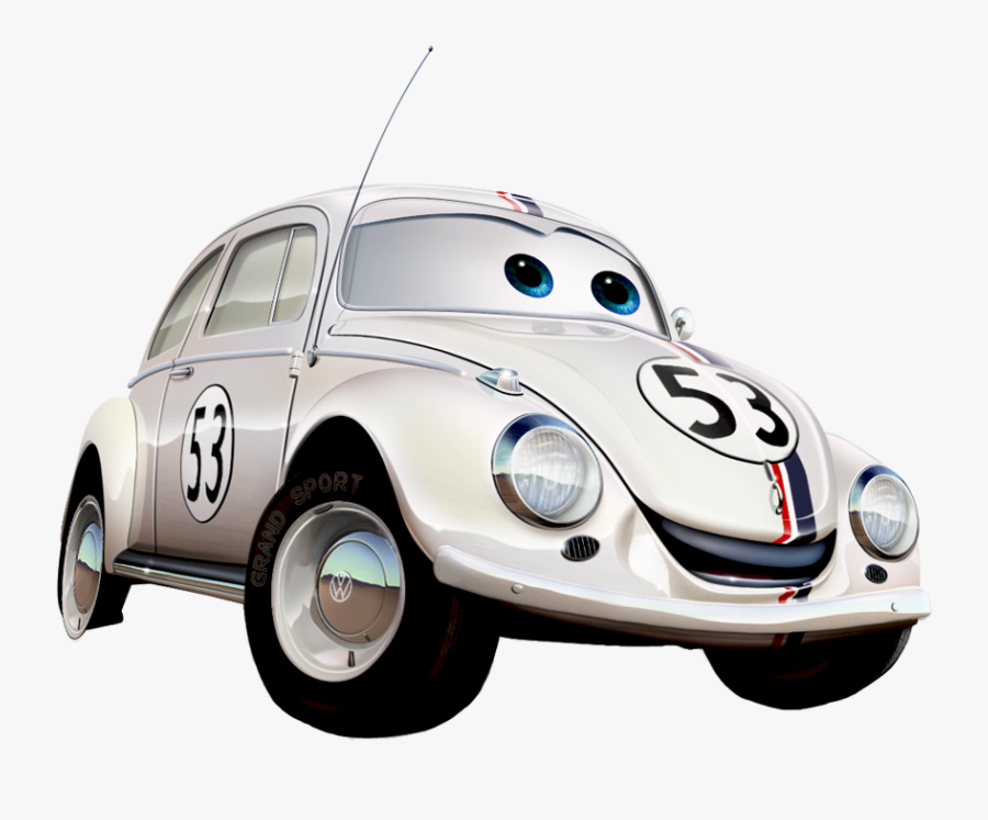 Car,vehicle,motor Vehicle,subcompact Car,classic Car,model - Herbie En Cars, Transparent Clipart