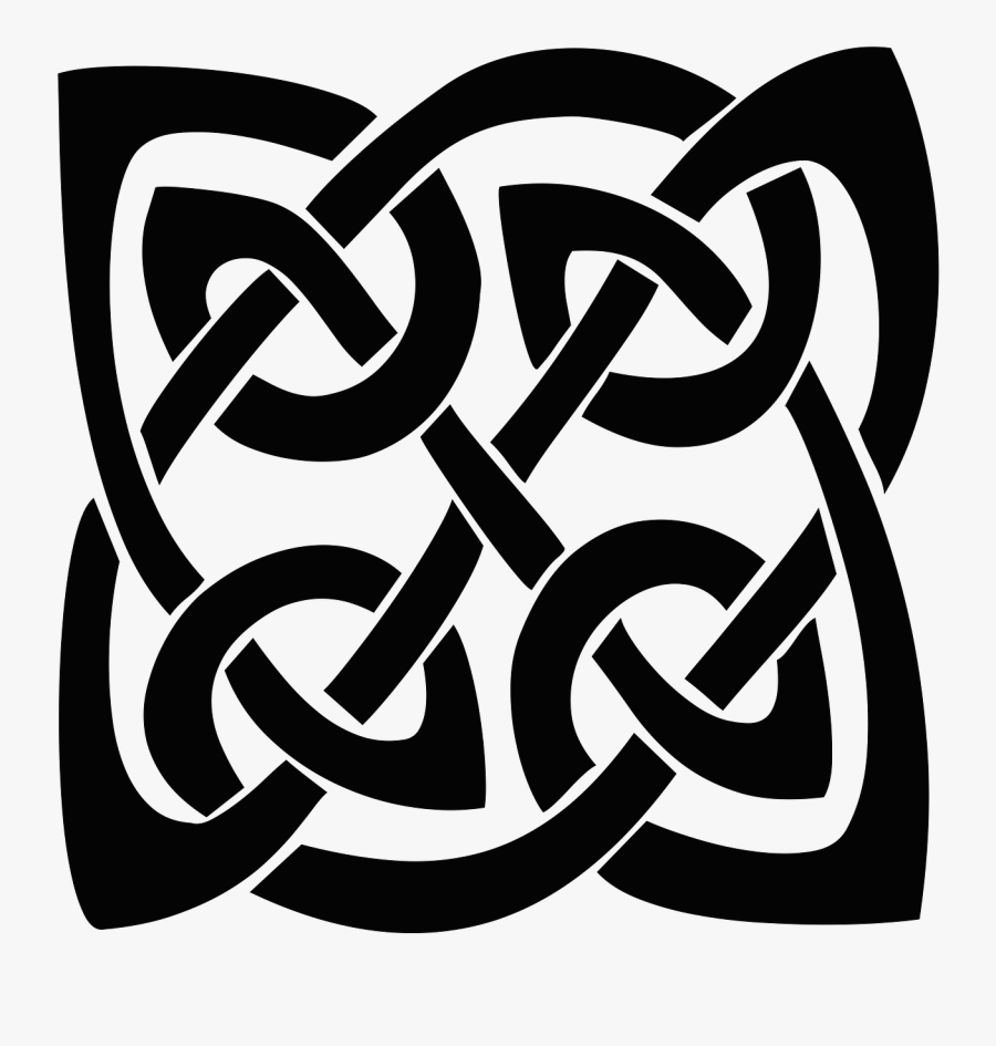 Square Celtic Knot - Celtic Knot Transparent, Transparent Clipart