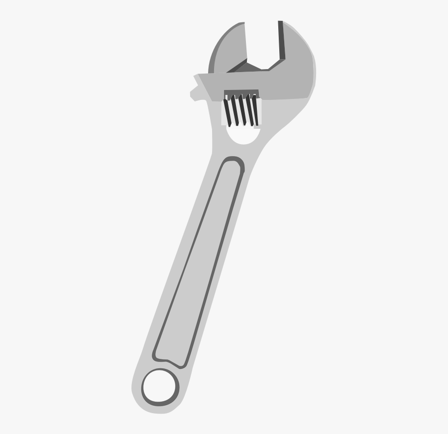 Adjustable Spanner Spanners Pipe Wrench Clip Art - Adjustable Wrench Clipart, Transparent Clipart