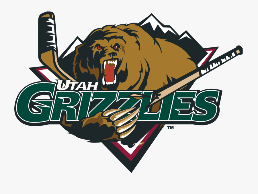 Utah Grizzlies Hockey Logo, Transparent Clipart