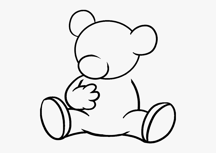 Drawing Bears Standing Huge Freebie Download For Powerpoint - Standing Teddy Bear Drawing, Transparent Clipart