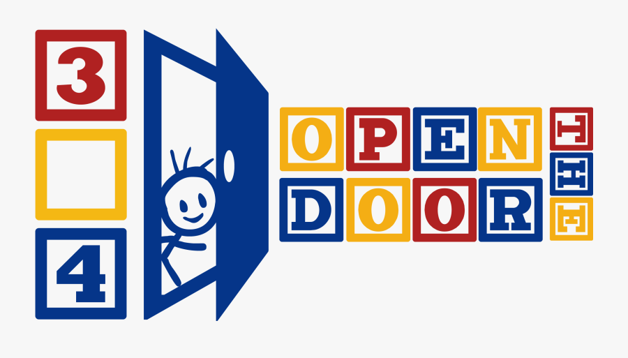 Three Four Open The - Open Door Kindergarten, Transparent Clipart