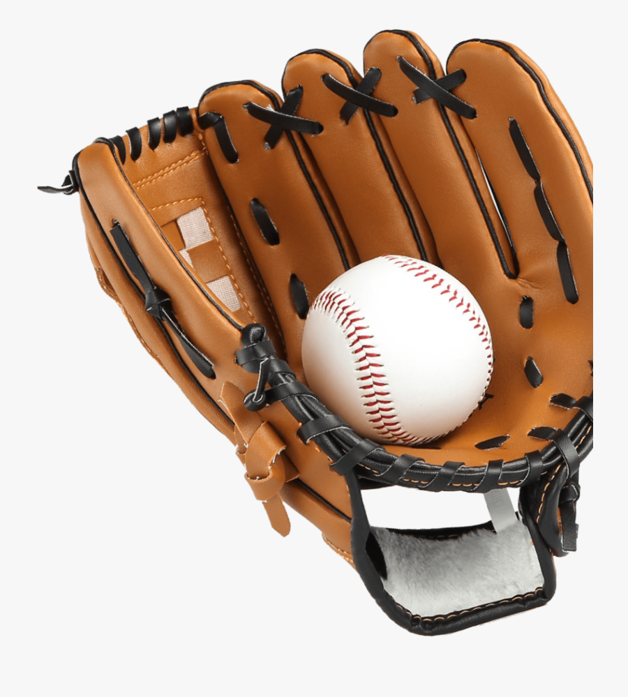 A Baseball Glove With A Ball Inside It - Softball, Transparent Clipart