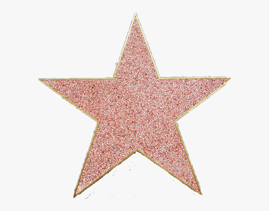 Transparent Hollywood Star Png - Walk Of Fame Star Png, Transparent Clipart