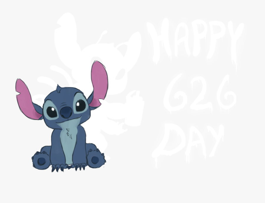 Stitch And Happy Stitch Day Image - Stitch With White Background, Transparent Clipart