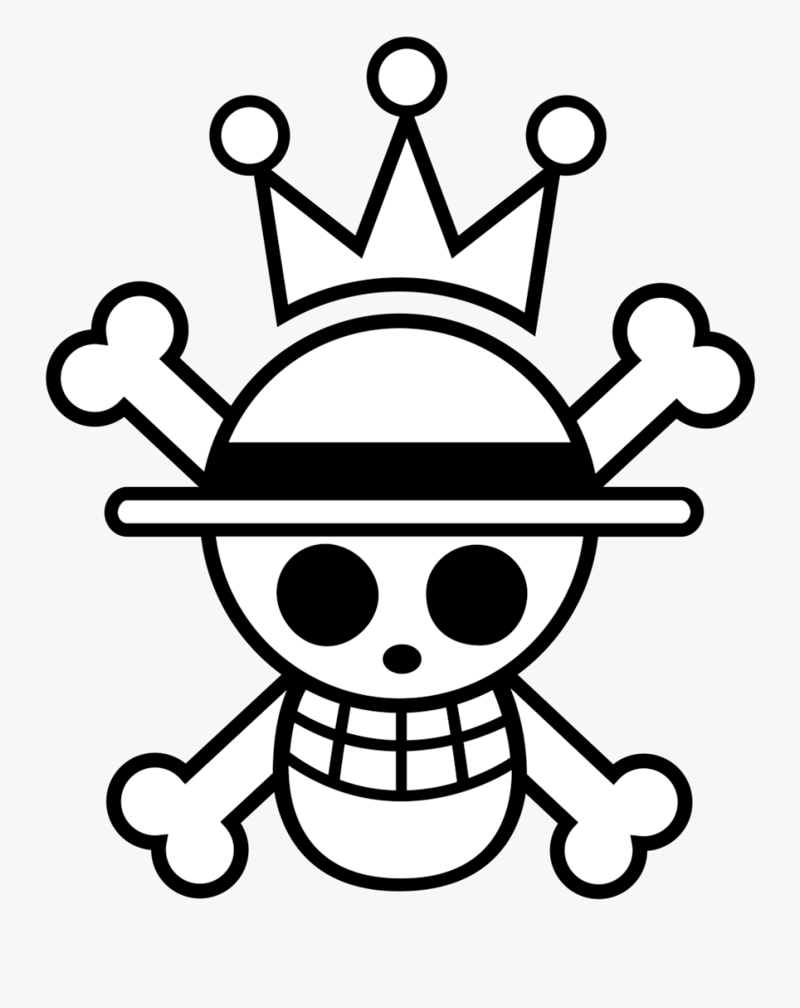 Pirate Flag Drawing - One Piece Gif Transparent, Transparent Clipart
