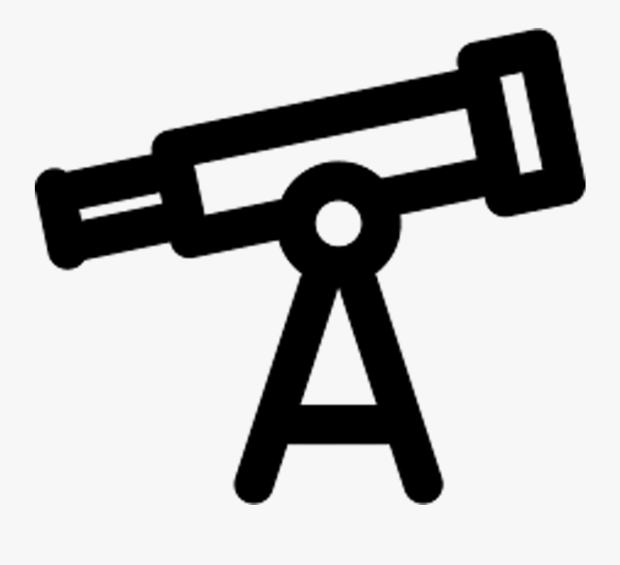 Telescope Vector Black Png, Transparent Clipart