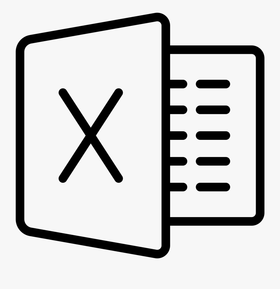 Microsoft Excel Icon Excel Line Icon Png Free Transparent Clipart Clipartkey