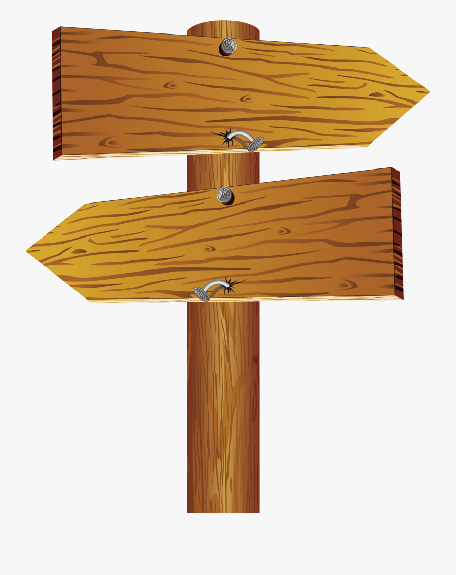 Clipart Arrow Wood - Wooden Arrow Sign Png, Transparent Clipart