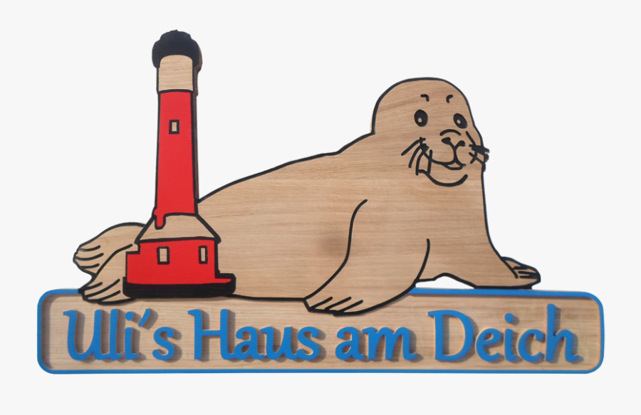 Holzschild Für Eine Ferienwohnung Auf Der Insel Wangerooge - Cartoon, Transparent Clipart