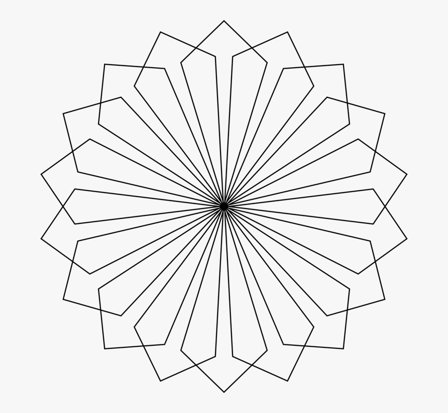 Line Art,angle,symmetry - Cad Tree Plan Png, Transparent Clipart