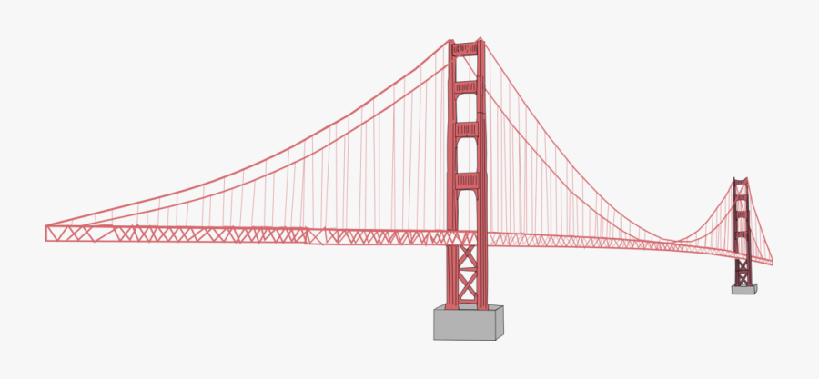 Golden Bridge Clip Art - Golden Gate Bridge, Transparent Clipart