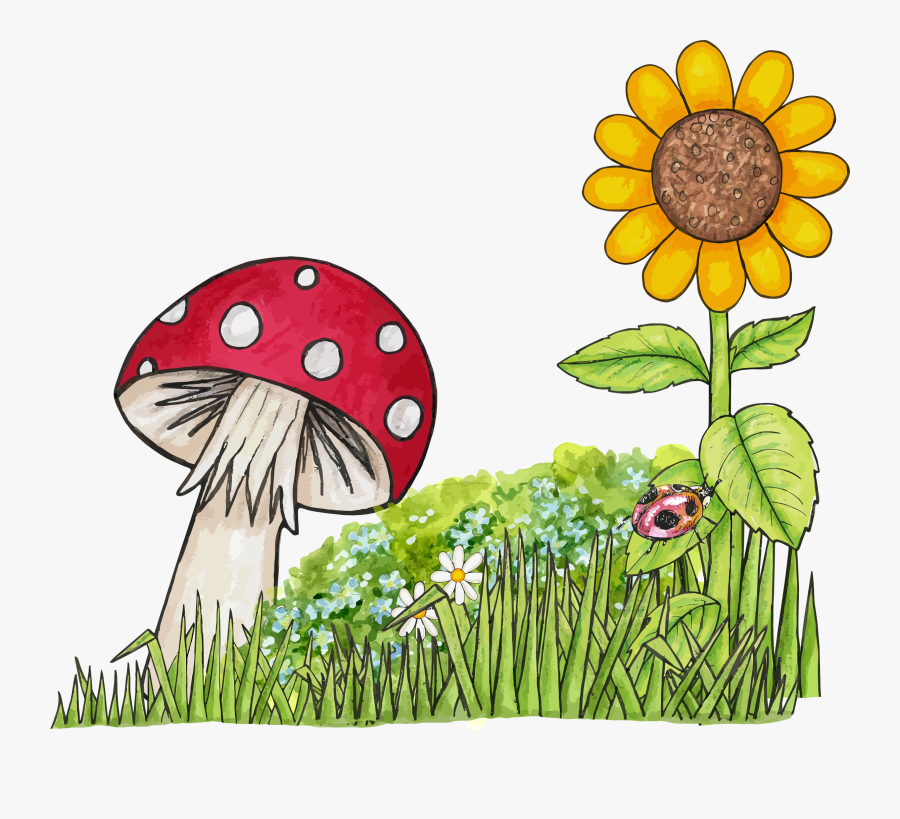 Toadstool Scene Clip Arts - Toadstools Clip Art, Transparent Clipart