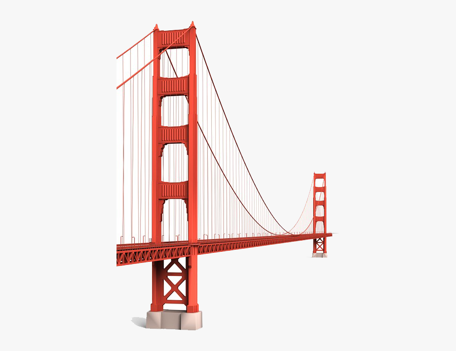 Clip Art San Francisco Pier Union - Golden Gate Bridge, Transparent Clipart