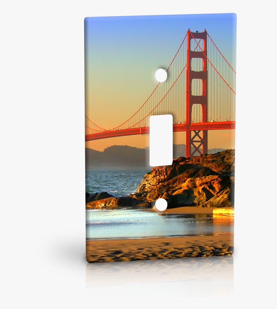 Acrylic Print Light Switch Panels - Golden Gate Bridge, Transparent Clipart