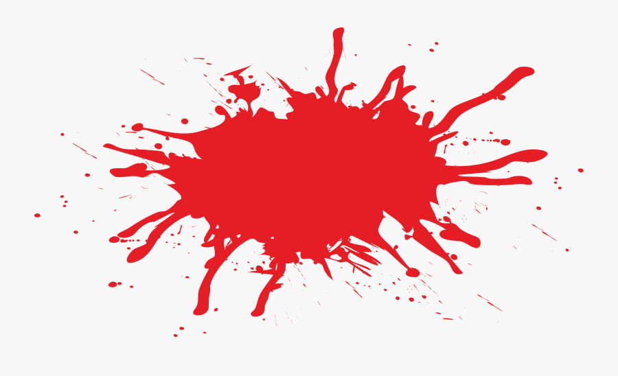 Blood Splatter Film - Red Blood Splat Png, Transparent Clipart