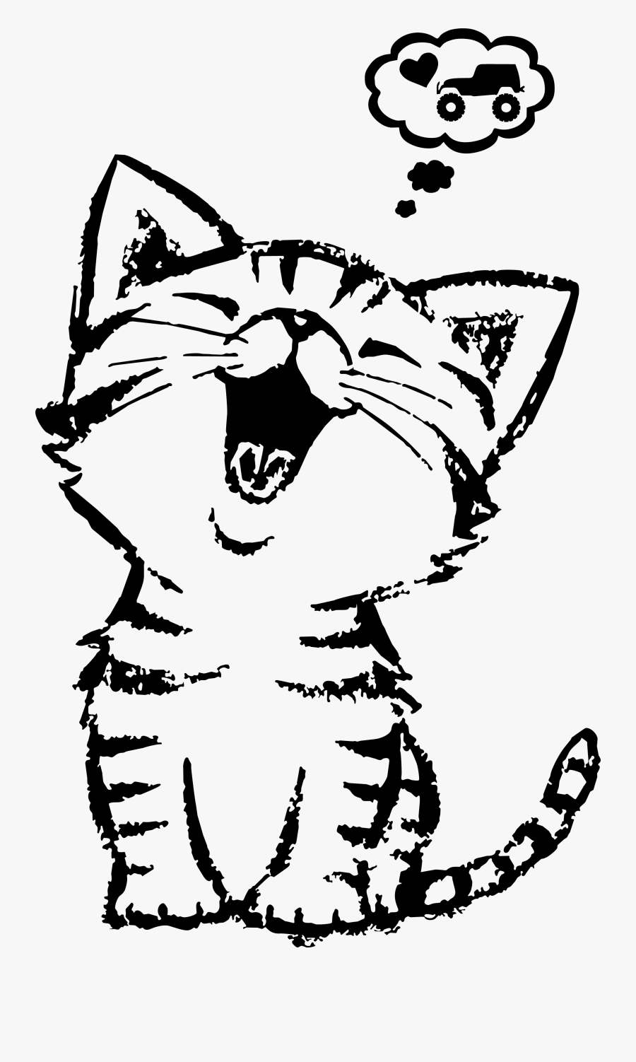 Kawaii Cat Cartoons, Transparent Clipart