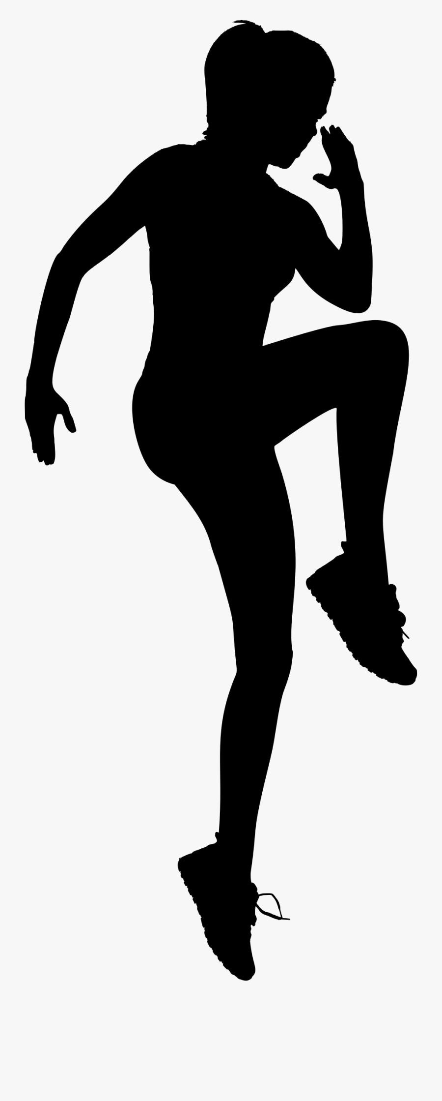 Physical Fitness Exercise Fitness Centre Silhouette - Woman Working Out Silhouette, Transparent Clipart