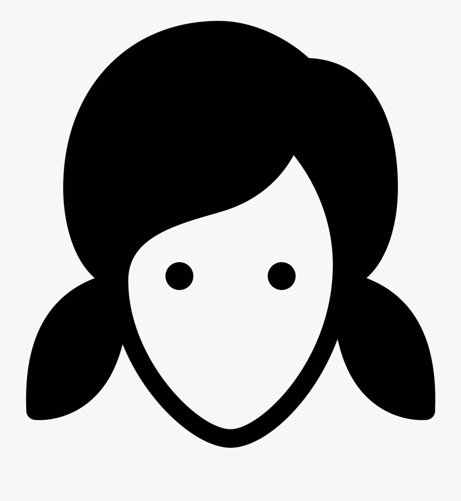 Pigtails Haircut Filled Icon Clipart , Png Download, Transparent Clipart