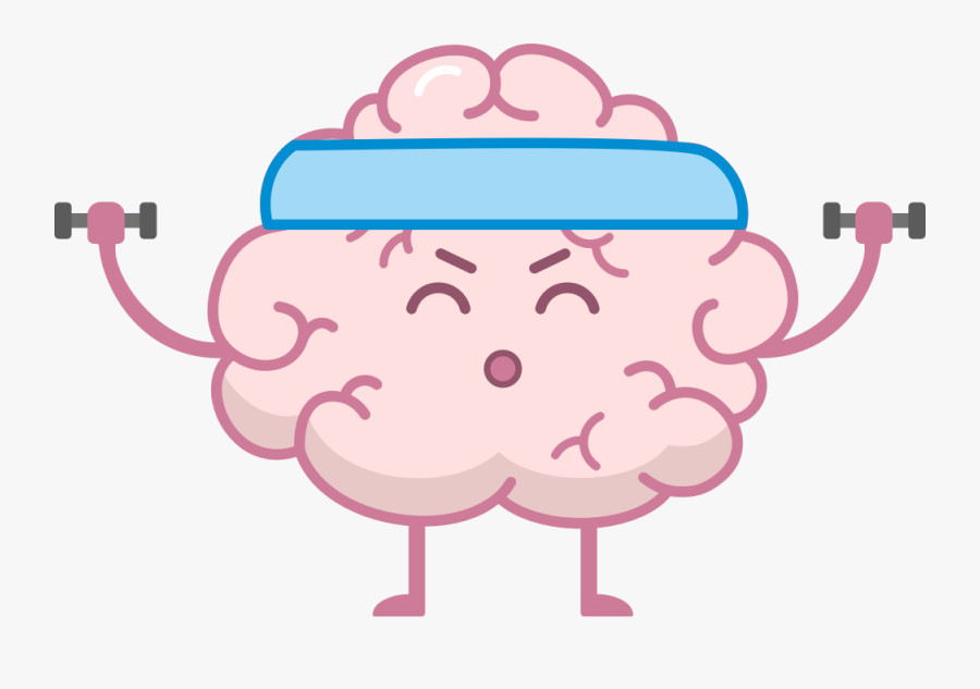 Brain Fitness Club Messages Sticker-1 - Brain Working Out Transparent, Transparent Clipart