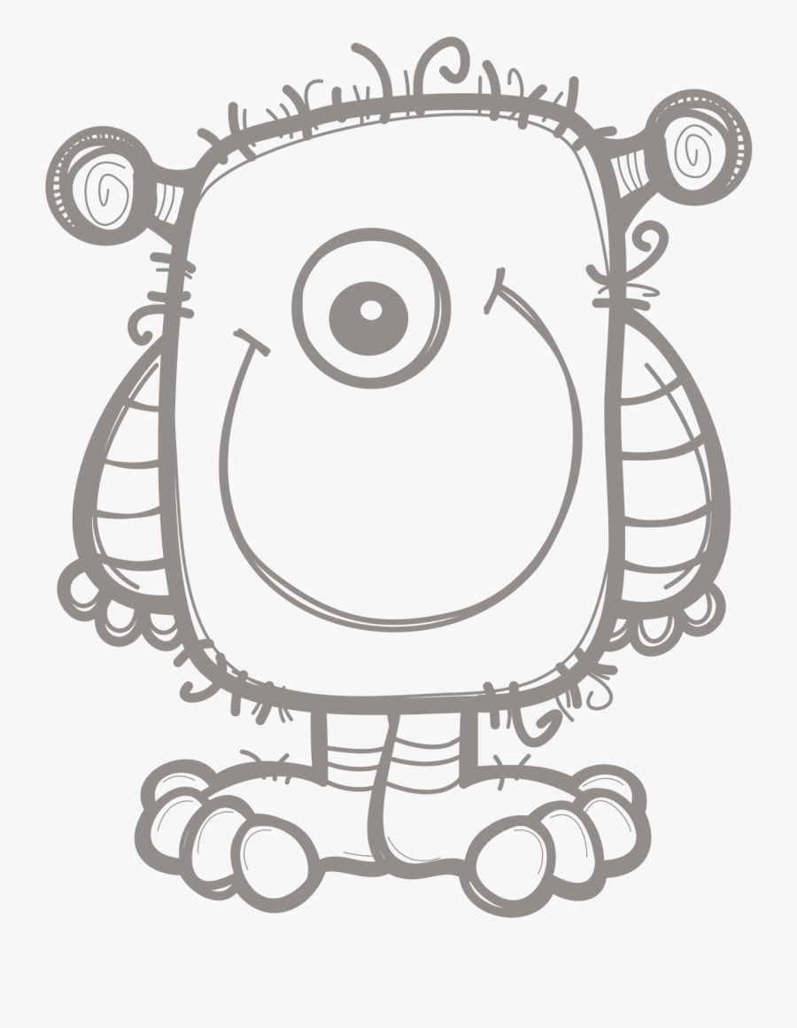 Transparent Monster Outline Clipart - Colour By Numbers Double Digit Addition, Transparent Clipart
