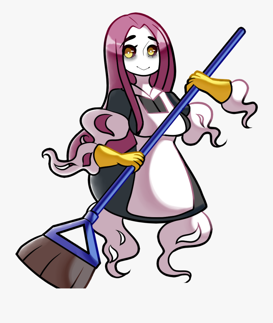 Ghost Maid - Cartoon, Transparent Clipart