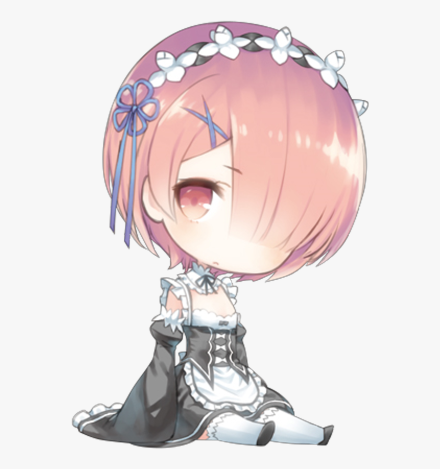 Chibi Kawaii Cute Anime Girl Rezero Rem Ram Chibi Anime Girl Cute Free Transparent Clipart Clipartkey